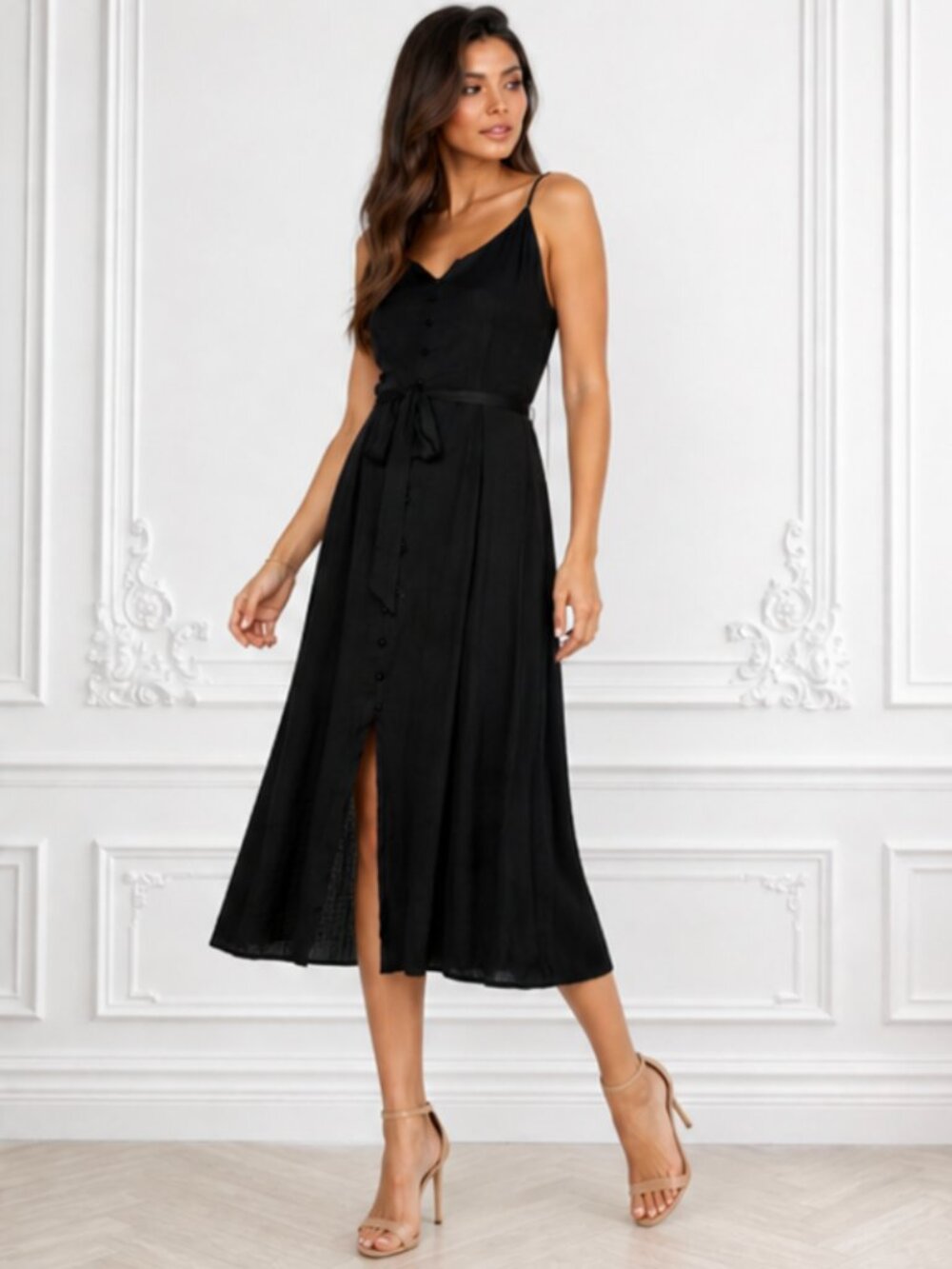 Size 8 Vince Camuto Silky Dress - Picture 4 of 4